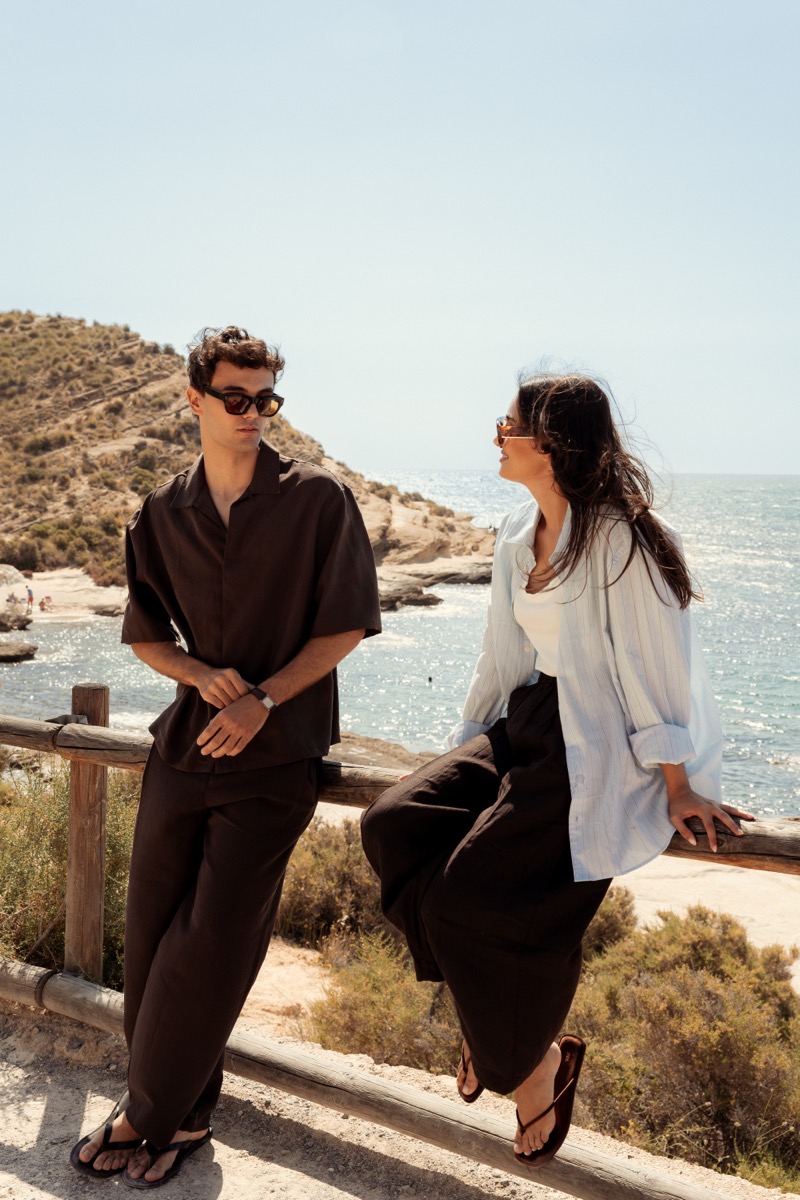 Pareja en el mirador de la cala, shooting Calas